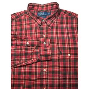 Polo Ralph Lauren Shirt Mens Extra Large Button Up Whitfield Classic Fit Check